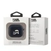 Karl Lagerfeld PU Embossed Karl and Choupette Heads tok AirPods 3-hoz, Fekete - 3
