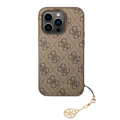 Guess 4G Charm tok iPhone 14 Pro-hoz Tone on Tone barna - 2