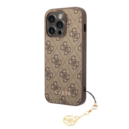 Guess 4G Charm tok iPhone 14 Pro-hoz Tone on Tone barna - 1