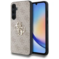 Guess PU 4G Metal Logo tok Samsung Galaxy A35 5G Pink