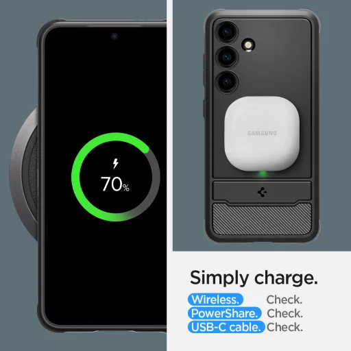 SPIGEN Rugged Armor ACS07326 tok Samsung Galaxy S24 Plus - Matt Fekete - 17