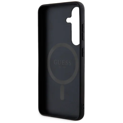 Guess PU Bőr 4G Színes Gyűrű MagSafe Tok Samsung Galaxy S24 Pink - 7