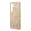 Guess PC/TPU Glitter Flakes Metal Logo tok Samsung Galaxy S24+ arany - 5