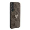 Guess PU Grip Stand 4G Strass Triangle Metal Logo tok Samsung Galaxy S24 Plus barna thumbnail