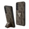 Guess PU Grip Stand 4G Strass Triangle Metal Logo tok Samsung Galaxy S24 Plus barna thumbnail