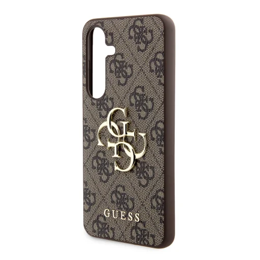 Guess PU 4G Metal Logo tok Samsung Galaxy S24+ Barna - 5