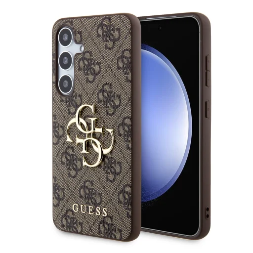Guess PU 4G Metal Logo tok Samsung Galaxy S24+ Barna - 1