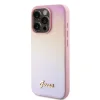 Guess PU bőrtok Iridescent Metal Script iPhone 15 Pro Max Pink tok thumbnail