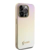 Guess PU Bőr Iridescent Metal Script tok iPhone 15 Pro Gold thumbnail