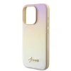 Guess PU Bőr Iridescent Metal Script tok iPhone 15 Pro Gold thumbnail