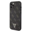Guess PU Leather 4G Triangle Metal Logo tok iPhone 12 Pro Max fekete thumbnail