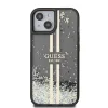 Guess PC/TPU Liquid Glitter Gold Stripe tok iPhone 15 Fekete - 3