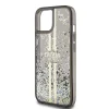 Guess PC/TPU Liquid Glitter Gold Stripe tok iPhone 15 Fekete - 5
