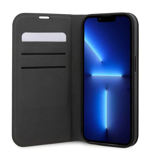 Karl Lagerfeld PU Saffiano Monogram fliptok iPhone 13 Pro Max-hoz Fekete - 4