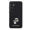 Karl Lagerfeld PU Saffiano Metal Karl és Choupette tok Samsung Galaxy S24+ Fekete thumbnail