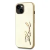  iPhone 15 arany Karl Lagerfeld Wrinkled PU Signature Logo tok thumbnail