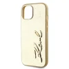  iPhone 15 arany Karl Lagerfeld Wrinkled PU Signature Logo tok thumbnail