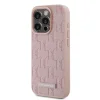  iPhone 15 Pro Max Pink Karl Lagerfeld PU Leather Monogram Metal Logo MagSafe tok thumbnail