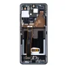 LCD kijelző + Érintőegység + Előlap Samsung G988 Galaxy S20 Ultra Kozmikus Fekete (Szerviz Csomag) thumbnail