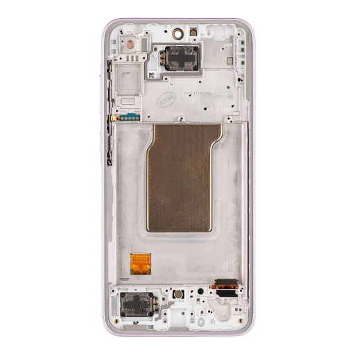 LCD kijelző + Érintőképernyő egység + Előlap Samsung A356B Galaxy A35 5G Levendula (Szervíz csomag) - 2