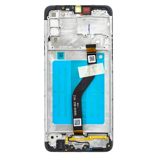 LCD kijelző + Érintőegység Samsung A207 Galaxy A20s Fekete (Szervíz csomag) - 2