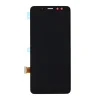 LCD kijelző + érintőegység Samsung A530 Galaxy A8 2018 Fekete (Szervíz csomag)