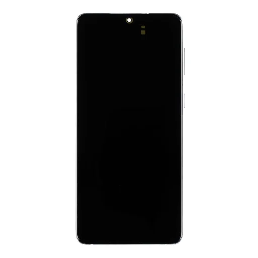 LCD kijelző + érintőegység Samsung SM-G996 Galaxy S21+ Phantom Silver Előlapi Kamera Nélkül (Szervizcsomag) - 1