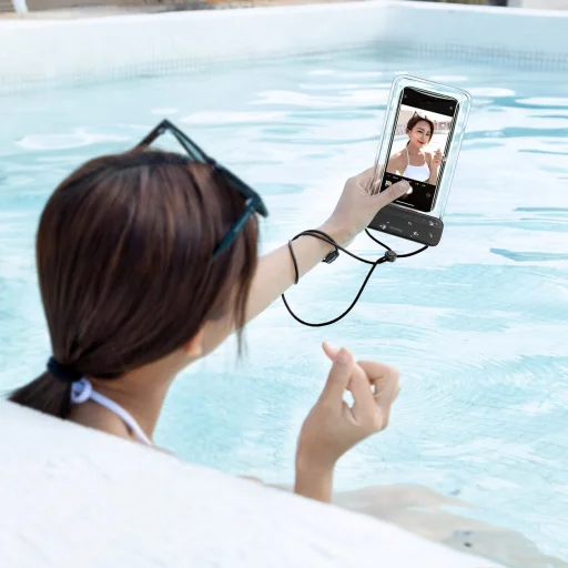 Baseus AquaGlide vízálló telefontok (fekete) - 12