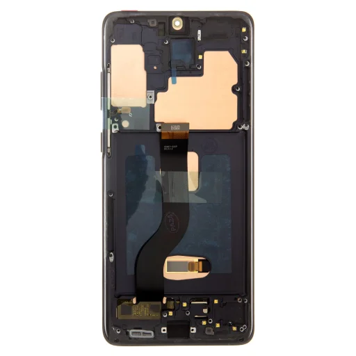 LCD kijelző + Érintőpanel + Előlap Samsung G986/G985 Galaxy S20+ Kozmikus Fekete - 2