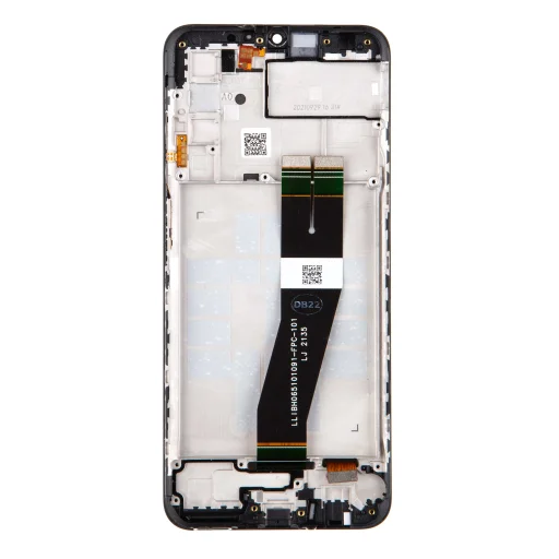 LCD kijelző és érintőegység Samsung A037G Galaxy A03s fekete (Szervízcsomag) - 2