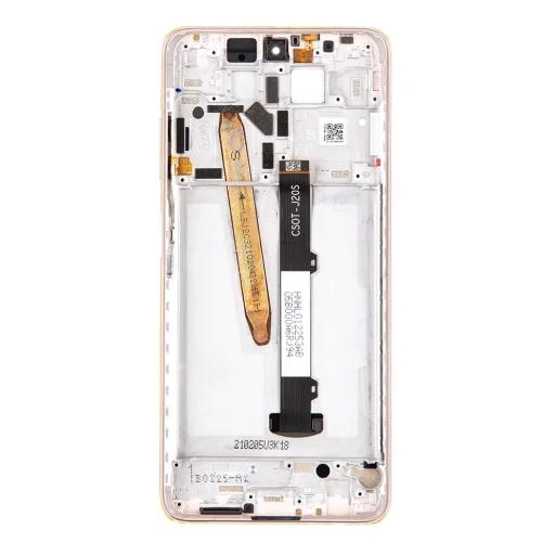 LCD kijelző + érintőpanel + előlap Poco X3 Pro arany (szervizcsomag) - 2