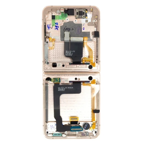 LCD kijelző + Érintőegység + Előlap Samsung F721 Galaxy Z Flip 4 5G Pink (Szervízcsomag) - 2