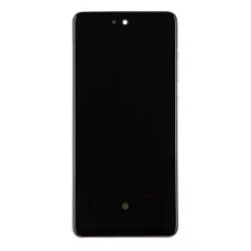 LCD kijelző + Érintőegység Samsung A526/A525 Galaxy A52 Fekete (Szervíz csomag)