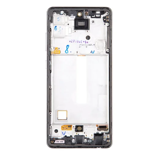 LCD kijelző + Érintőegység Samsung A526/A525 Galaxy A52 Fekete (Szervíz csomag) - 2