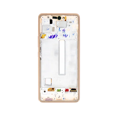 LCD kijelző + Érintőegység + Előlapi fedél Samsung A536B Galaxy A53 5G Awesome Peach (Szervíz csomag) - 2