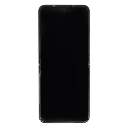 LCD kijelző + Érintőegység + Előlap Samsung F721 Galaxy Z Flip 4 5G Grafit (Szervizcsomag) - 1