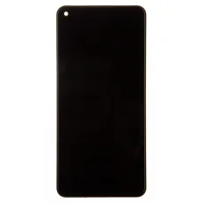 LCD kijelző + Érintőpanel + Előlap Xiaomi Redmi Note 9 Midnight Grey (Szerviz csomag)