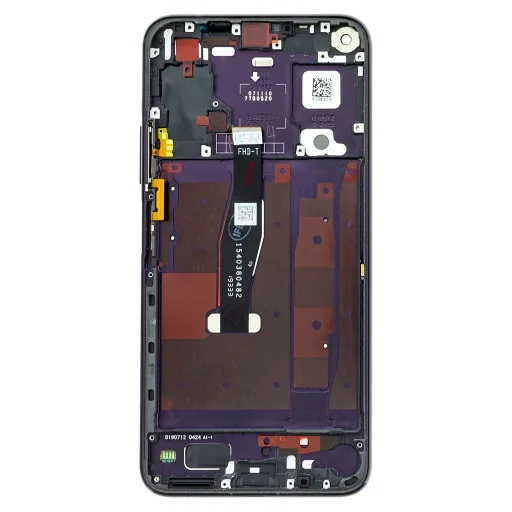 LCD kijelző + érintőegység + előlapi keret Honor 20 Pro fekete - 2