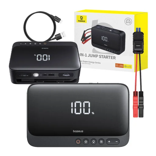 Powerbank / Autós indító Baseus Super Energy, 600A (fekete) - 9