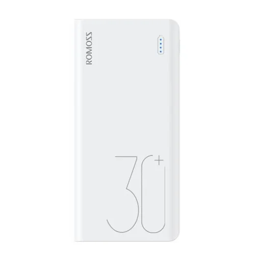 Romoss Sense 8+ Powerbank, 30000mAh (fehér) - 1