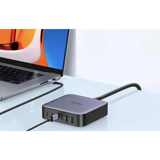 UGREEN 200 W-os hálózati töltő, 2xUSB-A, 4xUSB-C, GaN (fekete) 40914B - 8