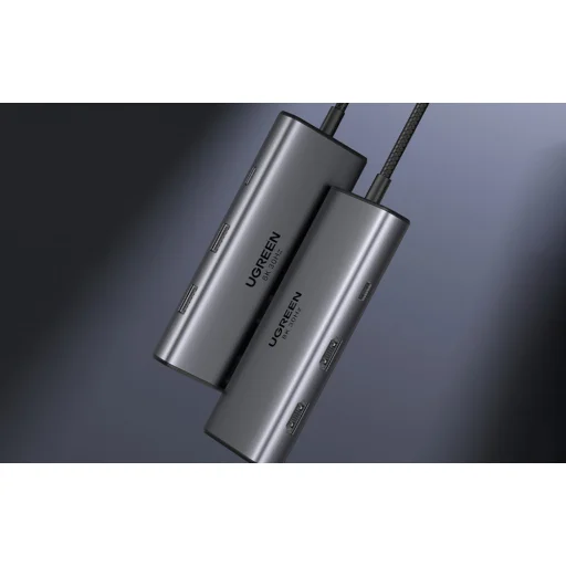 UGREEN CM498 6 az 1-ben adapter USB-C - 2x USB-A 3.0, USB-C 3.0, 2xHDMI, PD - 4