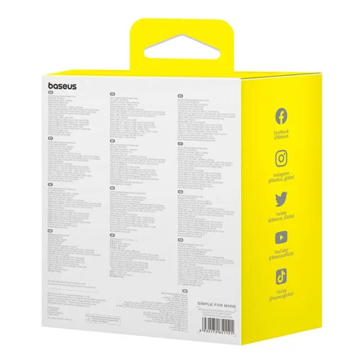 Baseus PowerCombo hálózati töltő 3AC+2U+2C, 30W, 1,5m (fekete) - 6