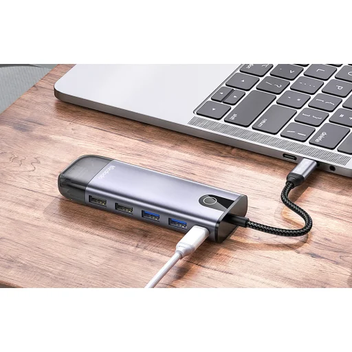 Mcdodo HU-7740 6w1 USB-C Hub (USB-C, HDMI, USB3.02, SD, TF) - 5