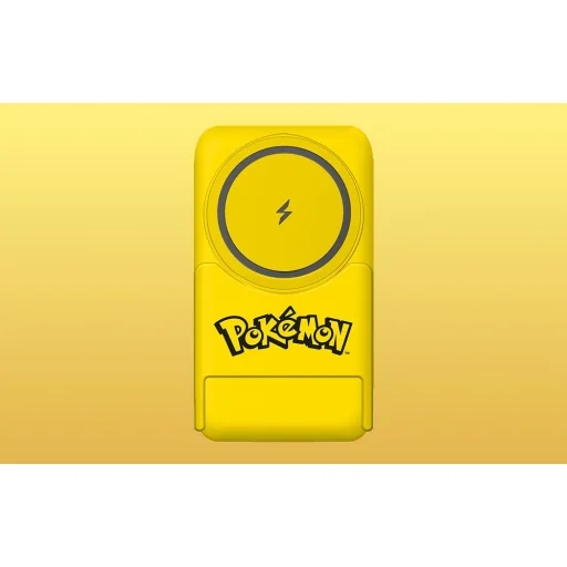 Magnetic powerbank OTL 5000 mAh, USB-C 15W, Pokemon Pikachu állvánnyal (sárga) - 10