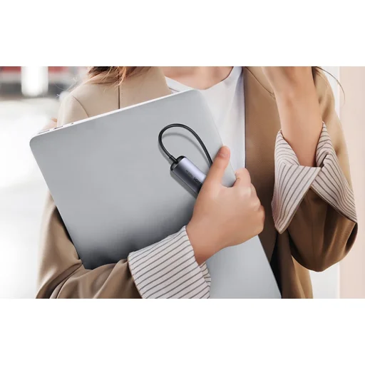 Hub / Adapter Ugreen Revodok CM418 USB-C to 2x USB, HDMI 4K 30 Hz, RJ45 1Gbps, PD 100W (szürke) - 8