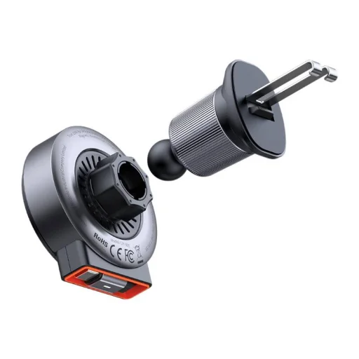 Vezeték nélküli autós töltő visszahúzható USB-C kábellel Mcdodo CH-3000, 15W (fekete) - 4