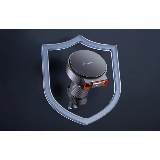 Vezeték nélküli autós töltő visszahúzható USB-C kábellel Mcdodo CH-3000, 15W (fekete) - 10