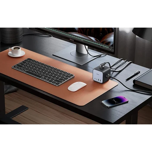 UGREEN CD268 hálózati elosztó EU, 65W, 1,8m (fekete) USB portokkal - 3