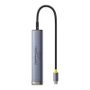 Hub 7 az 1-ben Baseus UltraJoy USB-C to HDMI +2xUSB3.0+PD+SD/TF+3.5mm (szürke) thumbnail